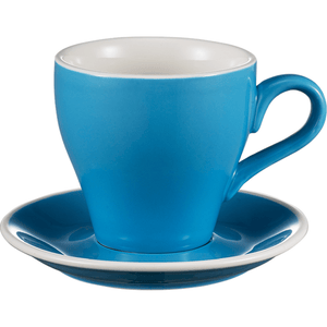 I.XXI Tulip Coffee Cup with Saucer 280ml, Blue