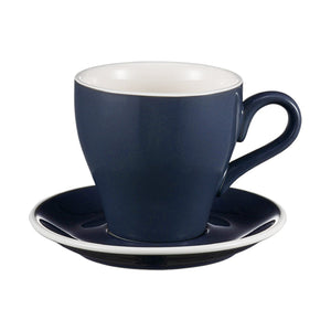 I.XXI Tulip Coffee Cup with Saucer 280ml, Navy