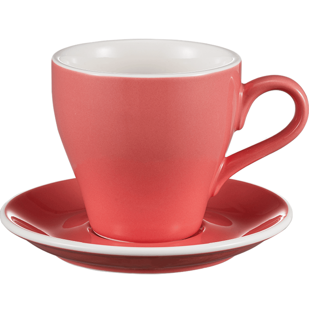 I.XXI Tulip Coffee Cup with Saucer 280ml, Pink