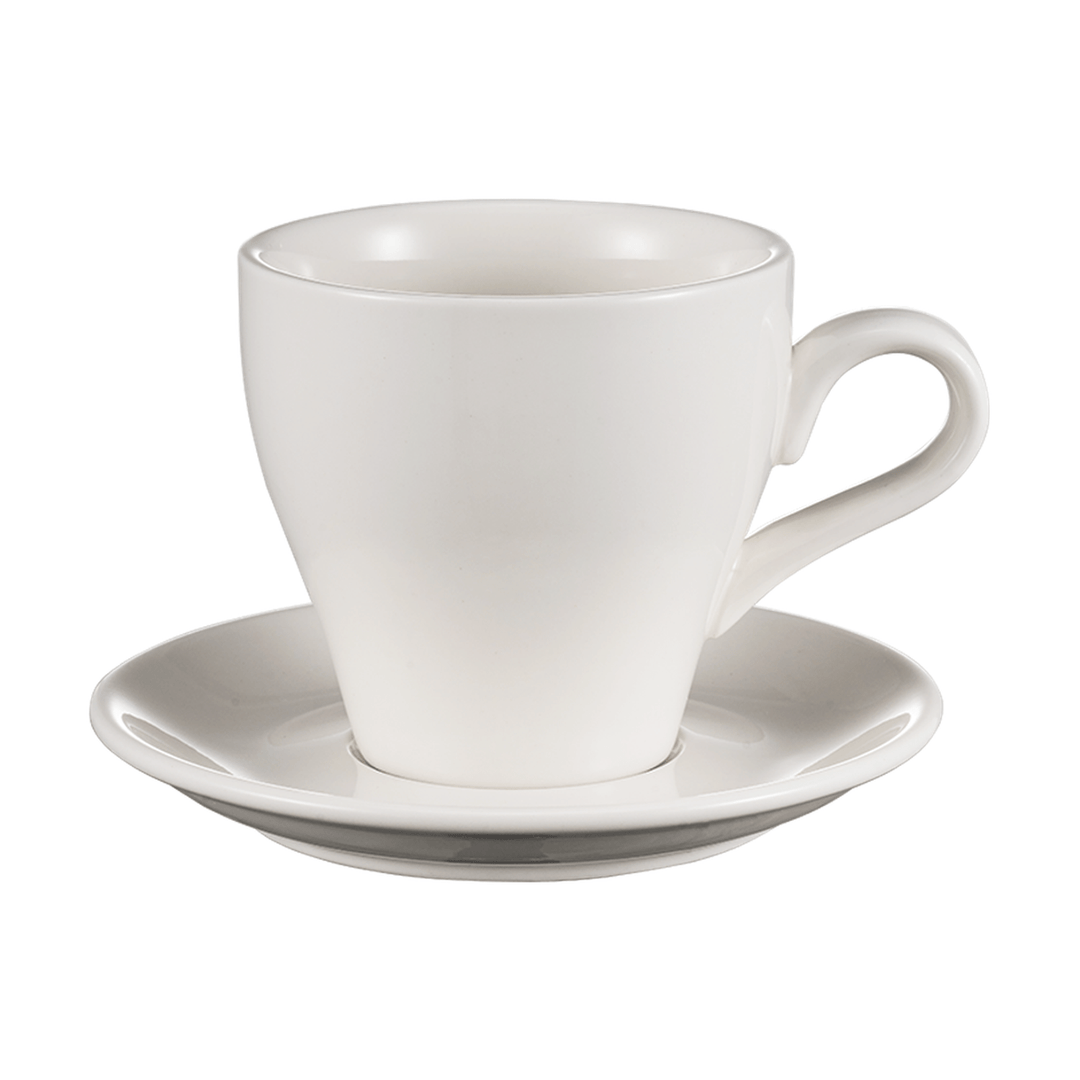 I.XXI Tulip Coffee Cup with Saucer 280ml, White