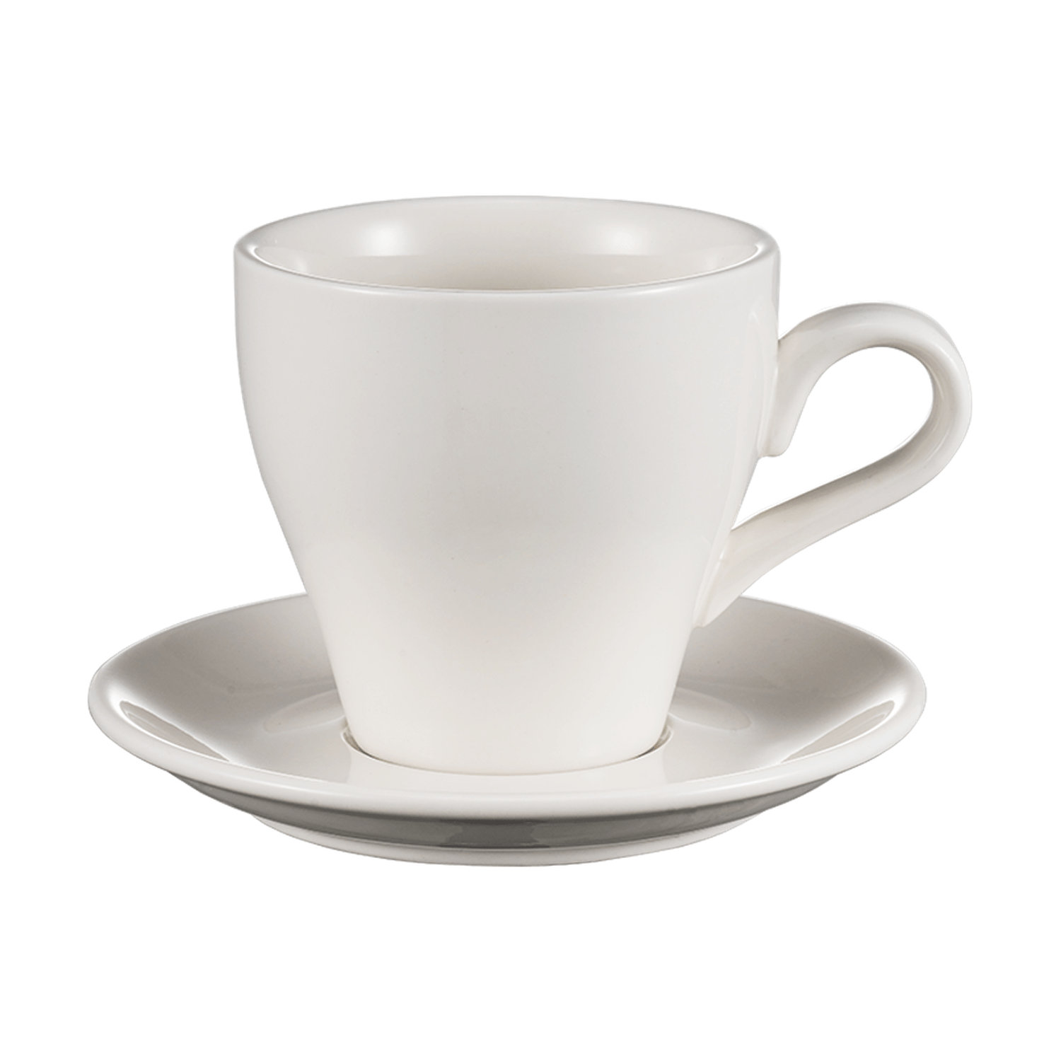 I.XXI Tulip Coffee Cup with Saucer 280ml, White