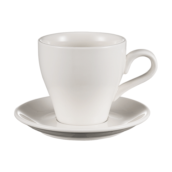 I.XXI Tulip Coffee Cup with Saucer 280ml, White