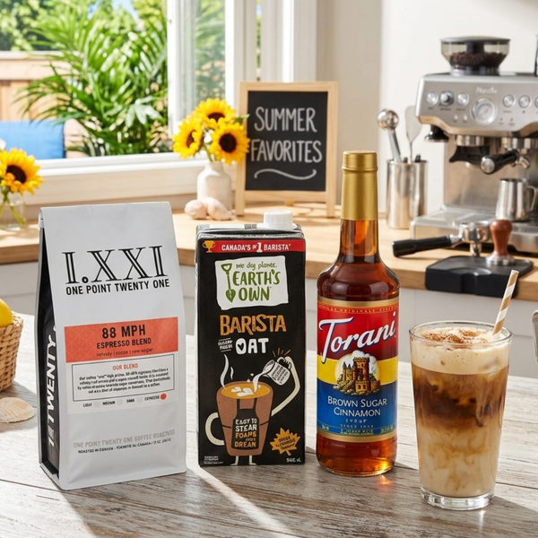 Iced Brown Sugar Cinnamon Oat Shaken Espresso Bundle all ingredients