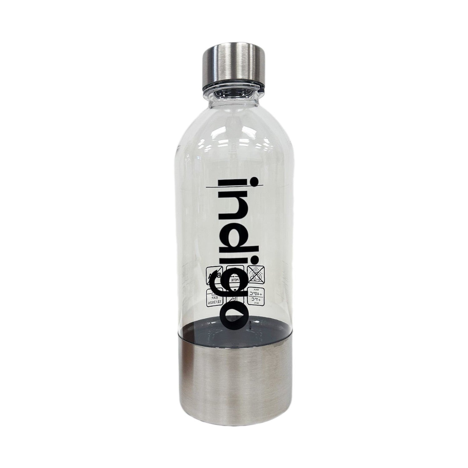 Indigo Carbonating Bottle 0.8L, Stainless Steel