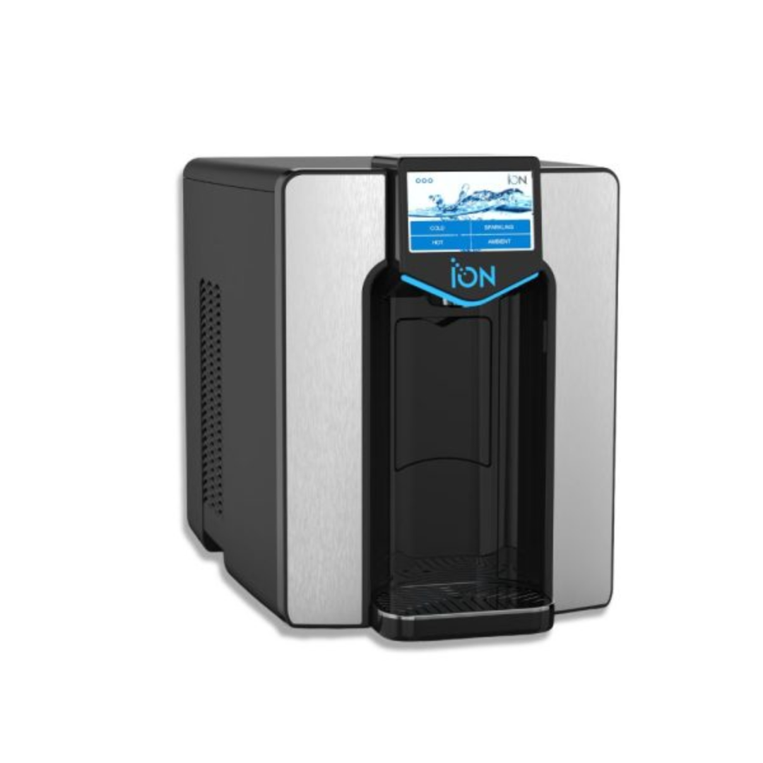 Ion Plus 40 Ambient, Cold, Hot, Sparkling Bottleless Water Cooler, Titanium