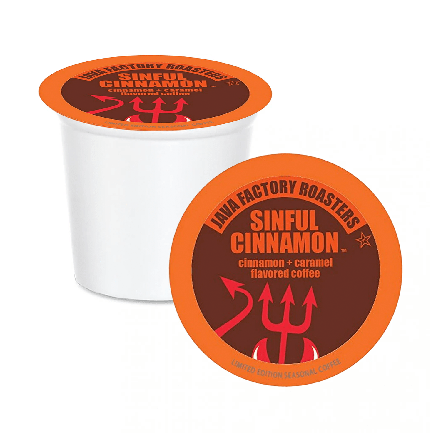 Java Factory Roasters Sinful Cinnamon Single Serve Coffee, 12 Pack
