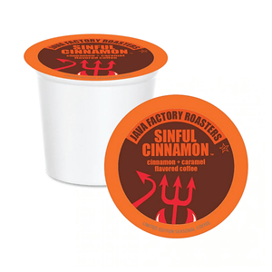 Java Factory Roasters Sinful Cinnamon Single Serve Coffee, 12 Pack