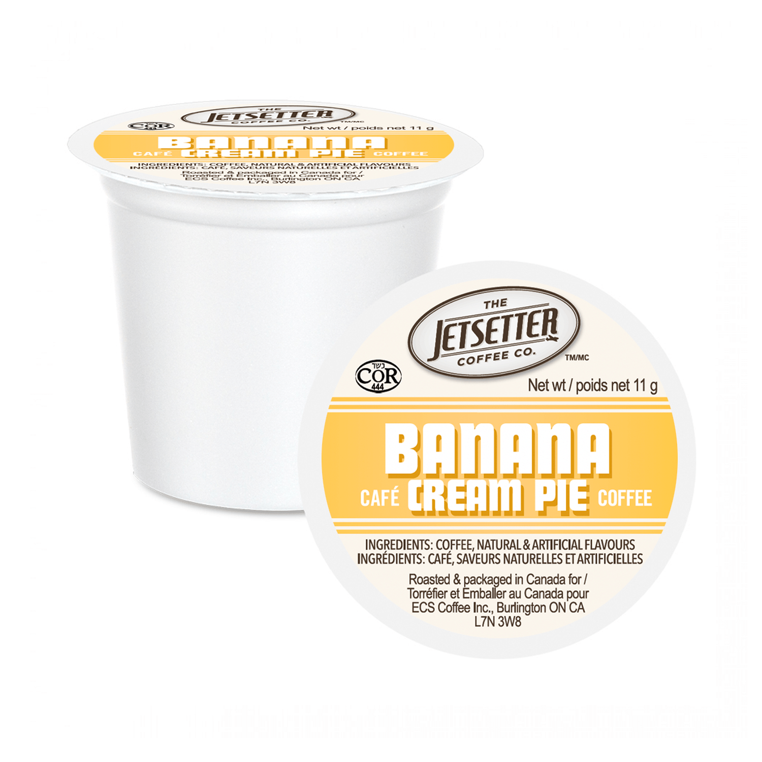 Jetsetter Banana Cream Pie Single Serve Coffee, 24 Pack