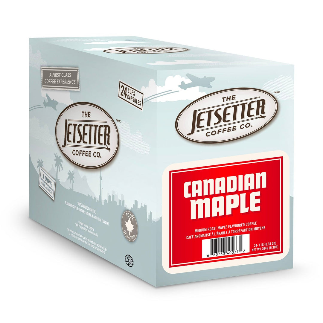 Jetsetter Canadian Maple Single Serve Coffee 24 Pack