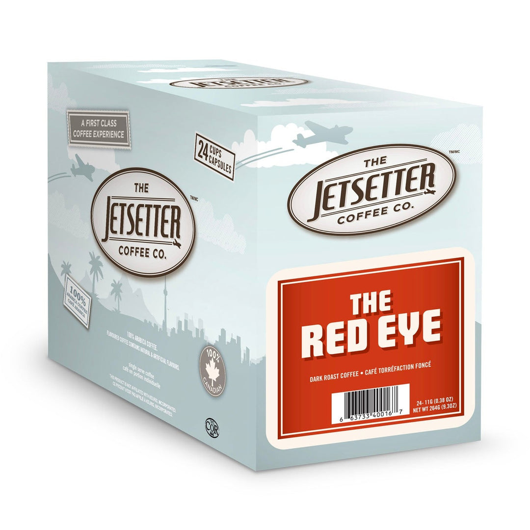 Jetsetter Red Eye Single Serve Coffee 24 Pack