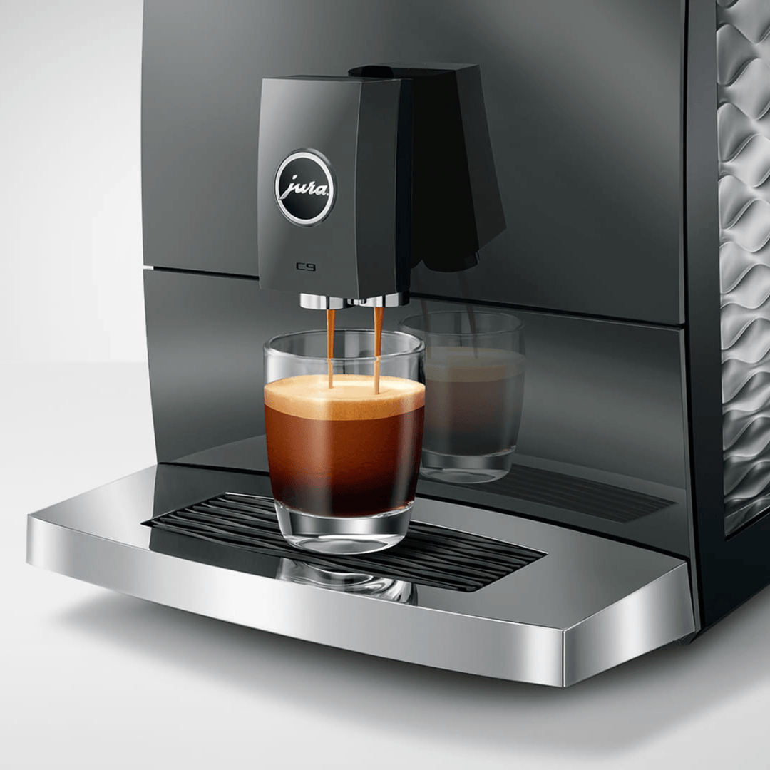 Jura C9 Automatic Espresso Machine, Piano Inox 