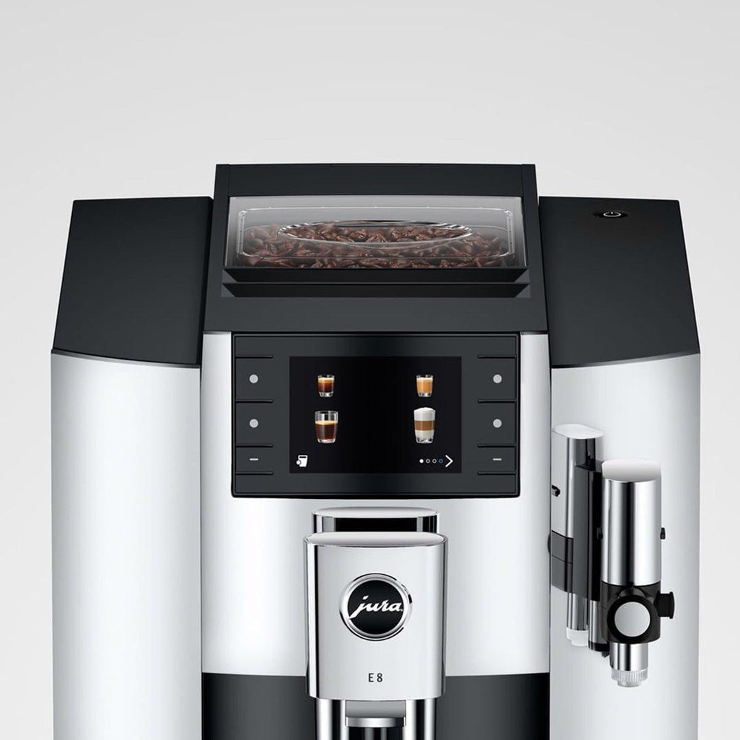 Jura E8 Automatic Espresso Machine, Chrome 
