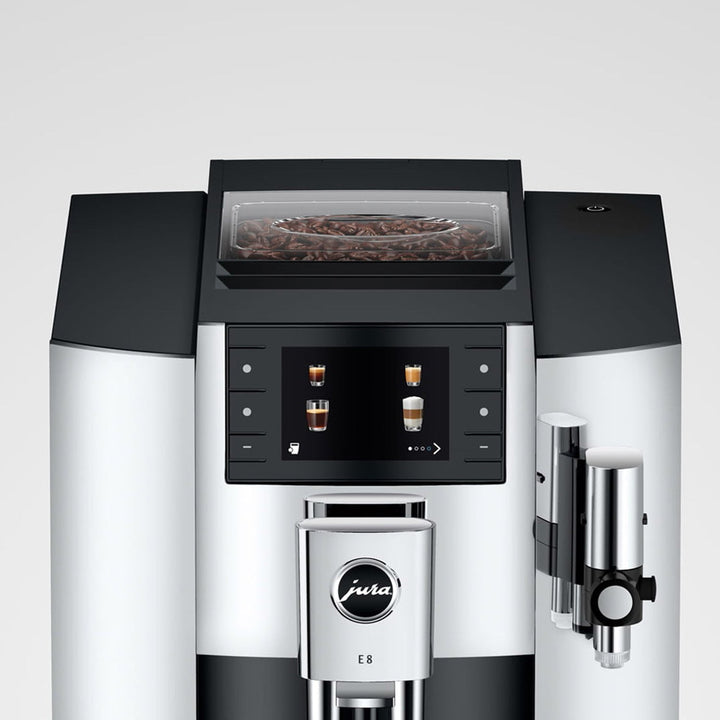Jura E8 Automatic Espresso Machine, Chrome 