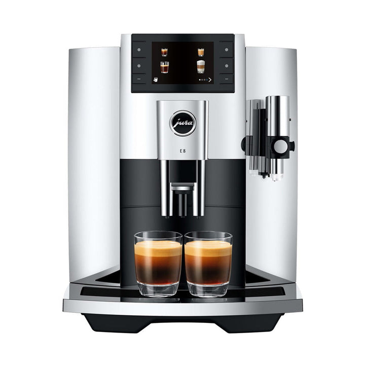 Jura E8 Automatic Espresso Machine, Chrome 