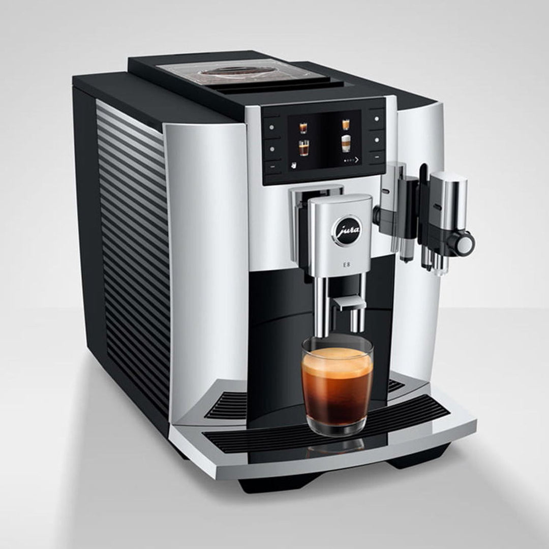 Jura E8 Automatic Espresso Machine, Chrome 