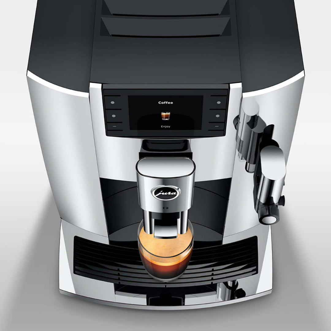 Jura E8 Automatic Espresso Machine, Chrome 