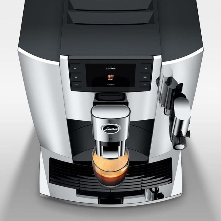Jura E8 Automatic Espresso Machine, Chrome 