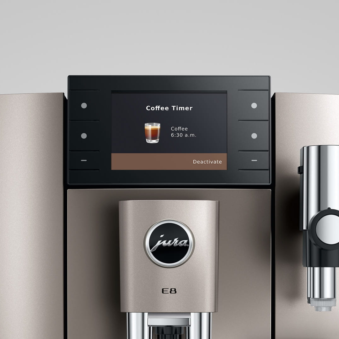 Jura E8 Automatic Espresso Machine, Midnight Silver 