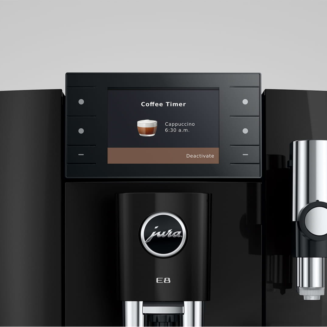 Jura E8 Automatic Espresso Machine, Piano Black 