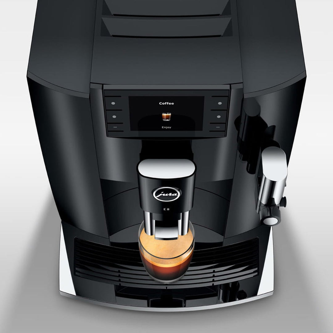 Jura E8 Automatic Espresso Machine, Piano Black 