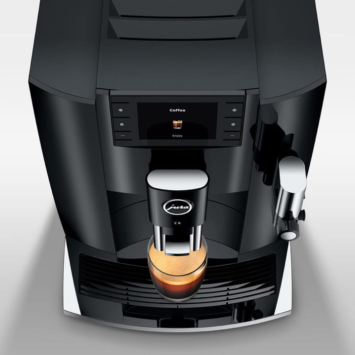 Jura E8 Automatic Espresso Machine, Piano Black 