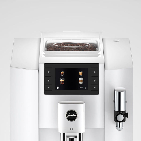Jura E8 Automatic Espresso Machine, Piano White #15683