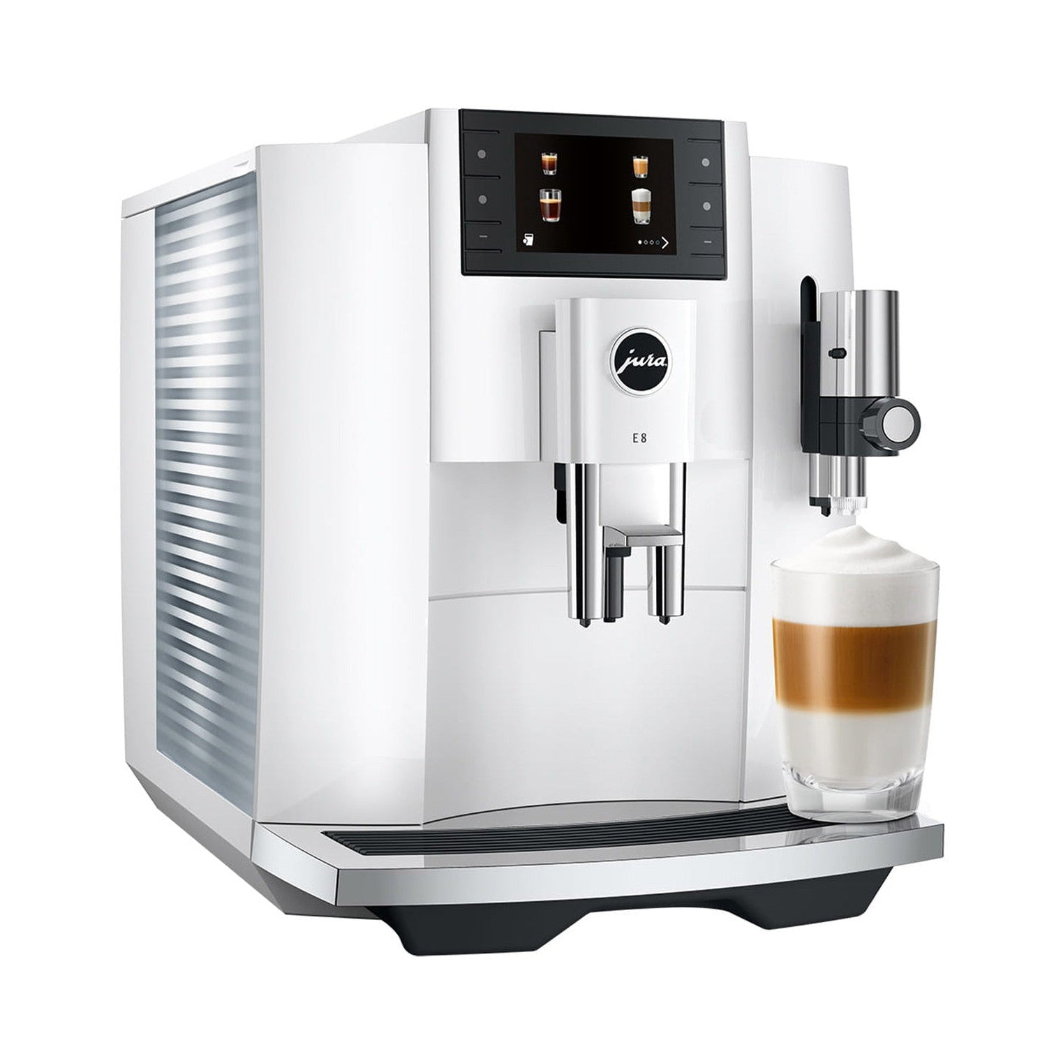 Jura E8 Automatic Espresso Machine, Piano White #15683