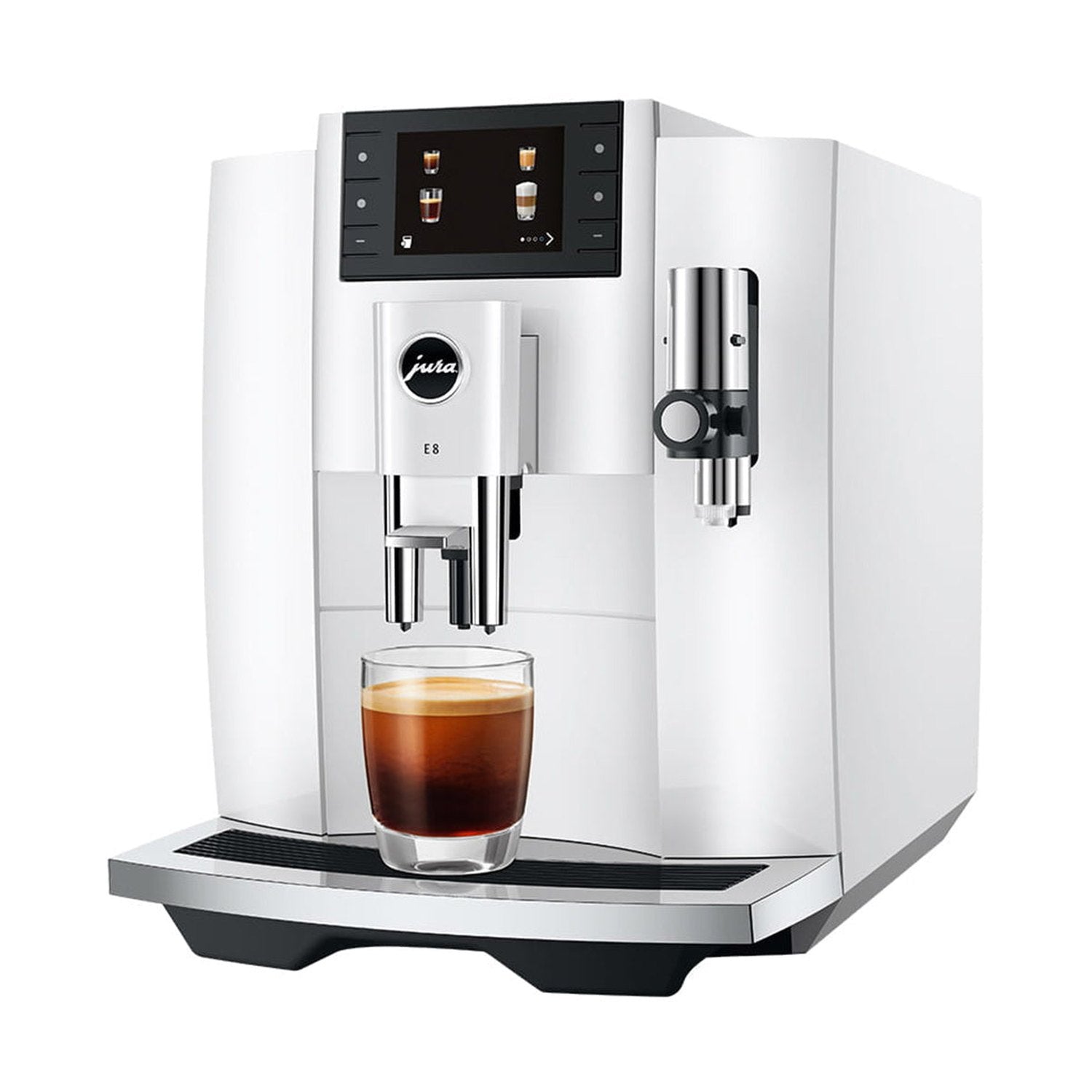 Jura E8 Automatic Espresso Machine, Piano White #15683
