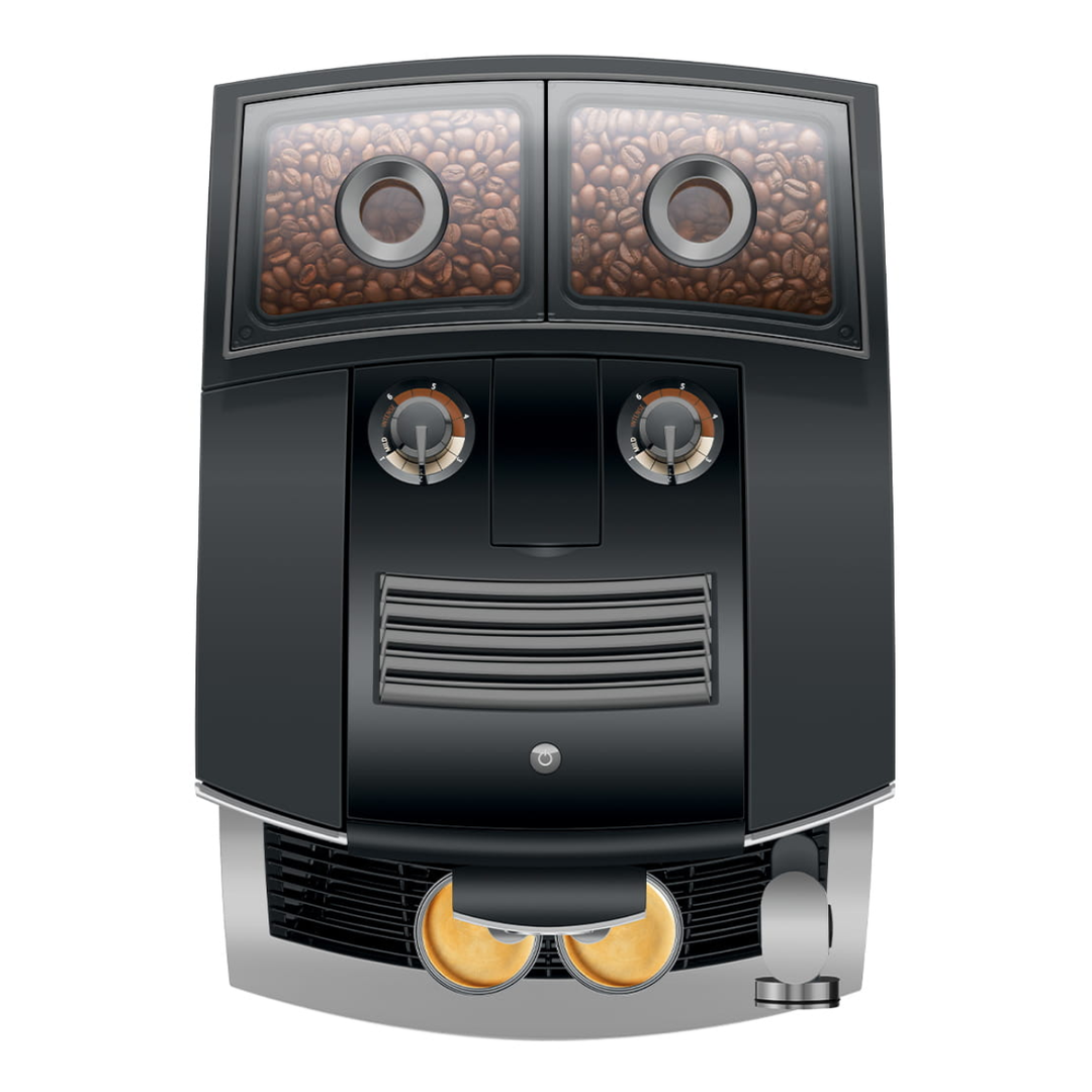 Jura J10 Twin Automatic Espresso Machine, Diamond Onyx 