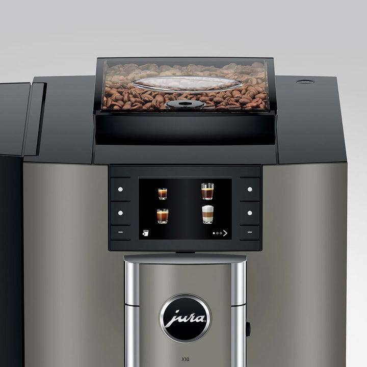 Jura X10 Professional Super Automatic Espresso Machine, Dark Inox 
