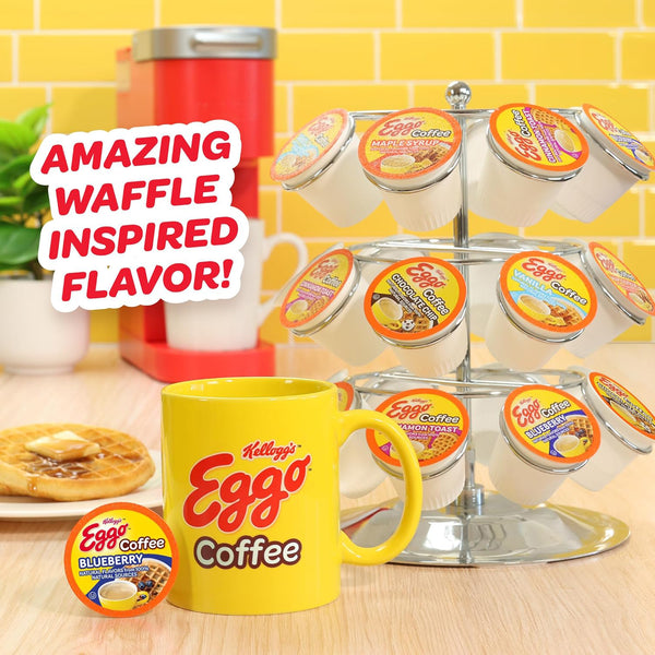 Kellogg's Eggo Blueberry Waffle Single Serve Coffee 12 Pack