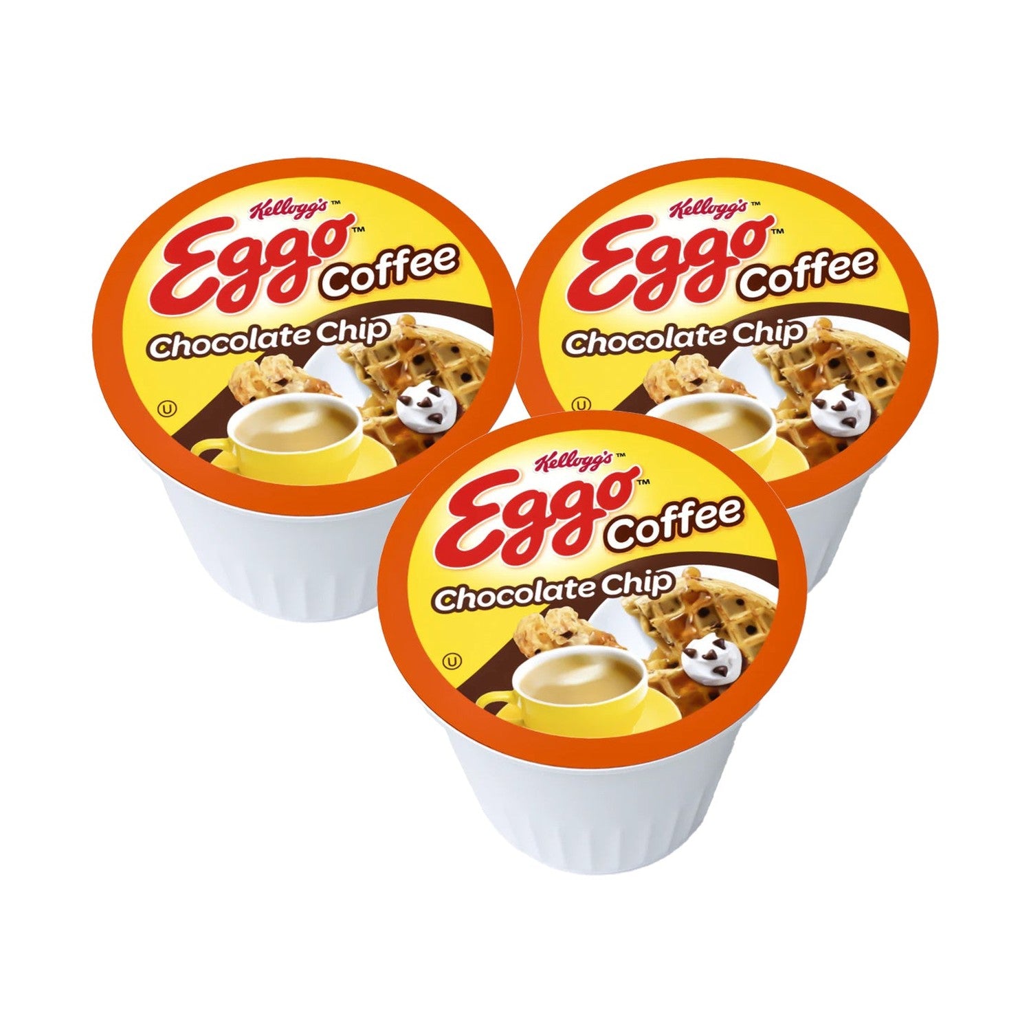 Kellogg's Eggo Chocolate Chip Waffle Single Serve Coffee, 12 Pack