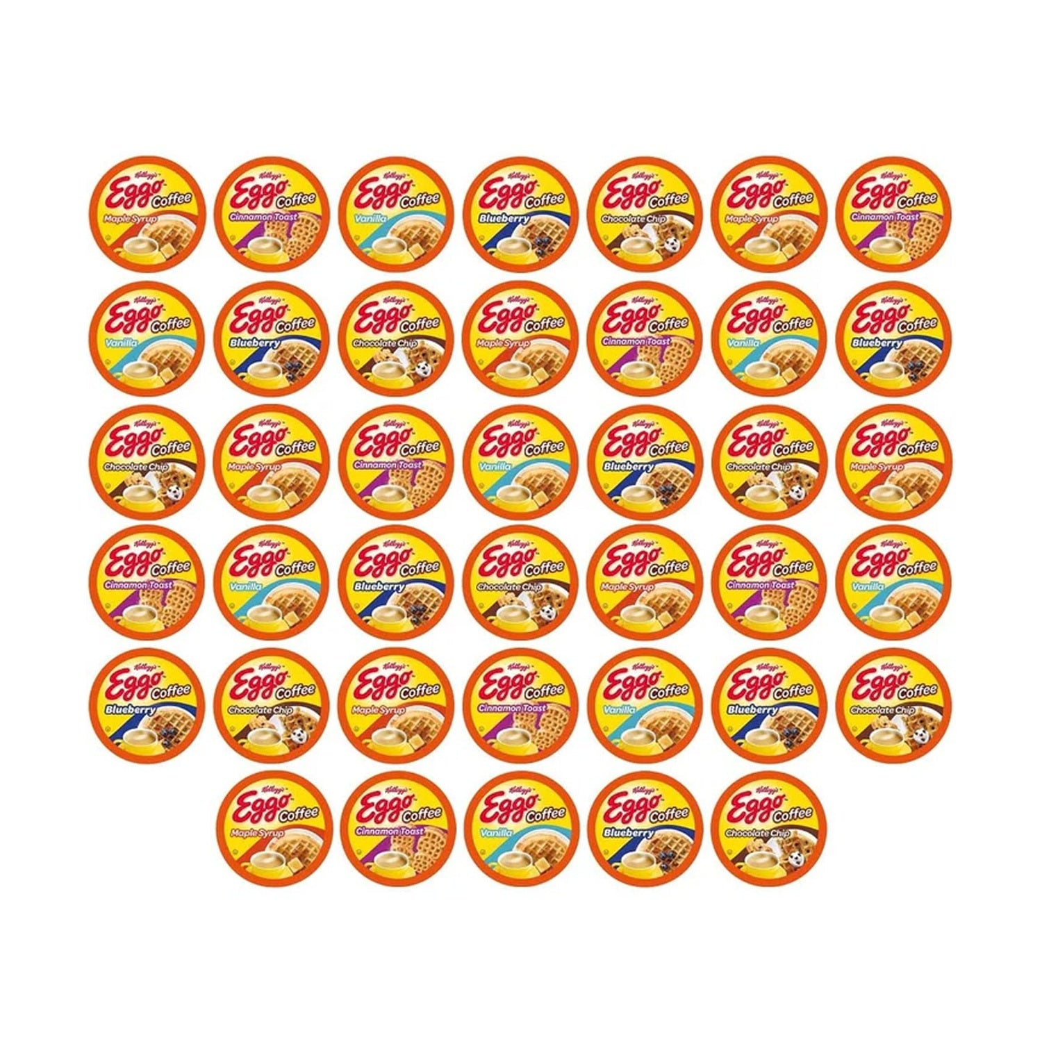 Kellogg's Eggo Waffle Flavoured Variety Single Serve Coffee 40 Pack