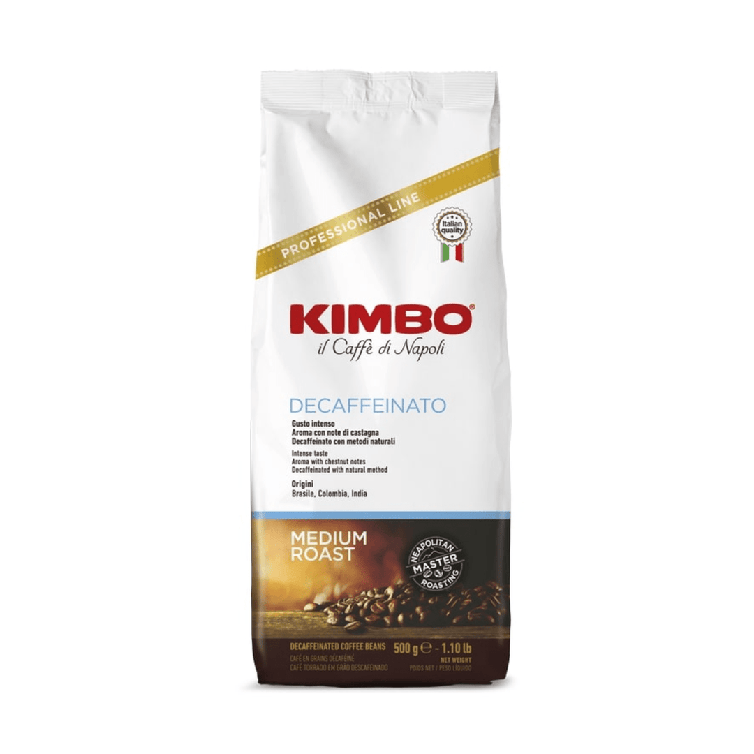 Kimbo Decaffeinato Whole Bean Coffee, 500g