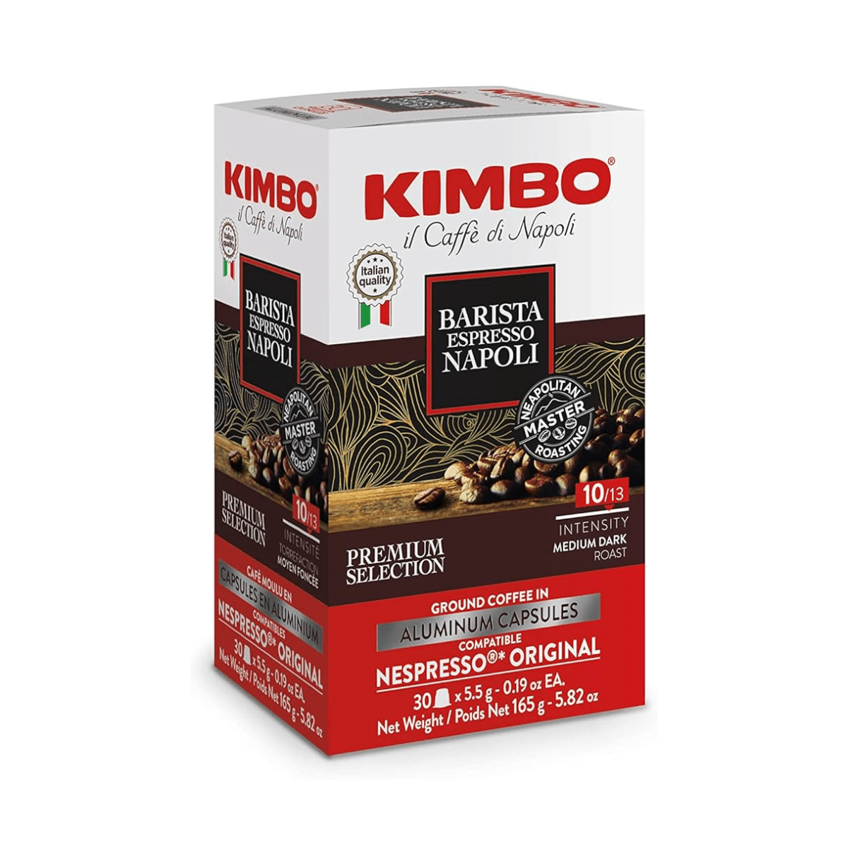Kimbo Napoli Nespresso Compatible Capsules, 30 Pack