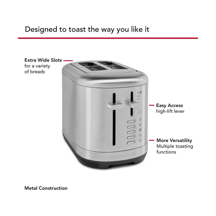 KitchenAid 2-Slice Toaster, Stainless Steel 