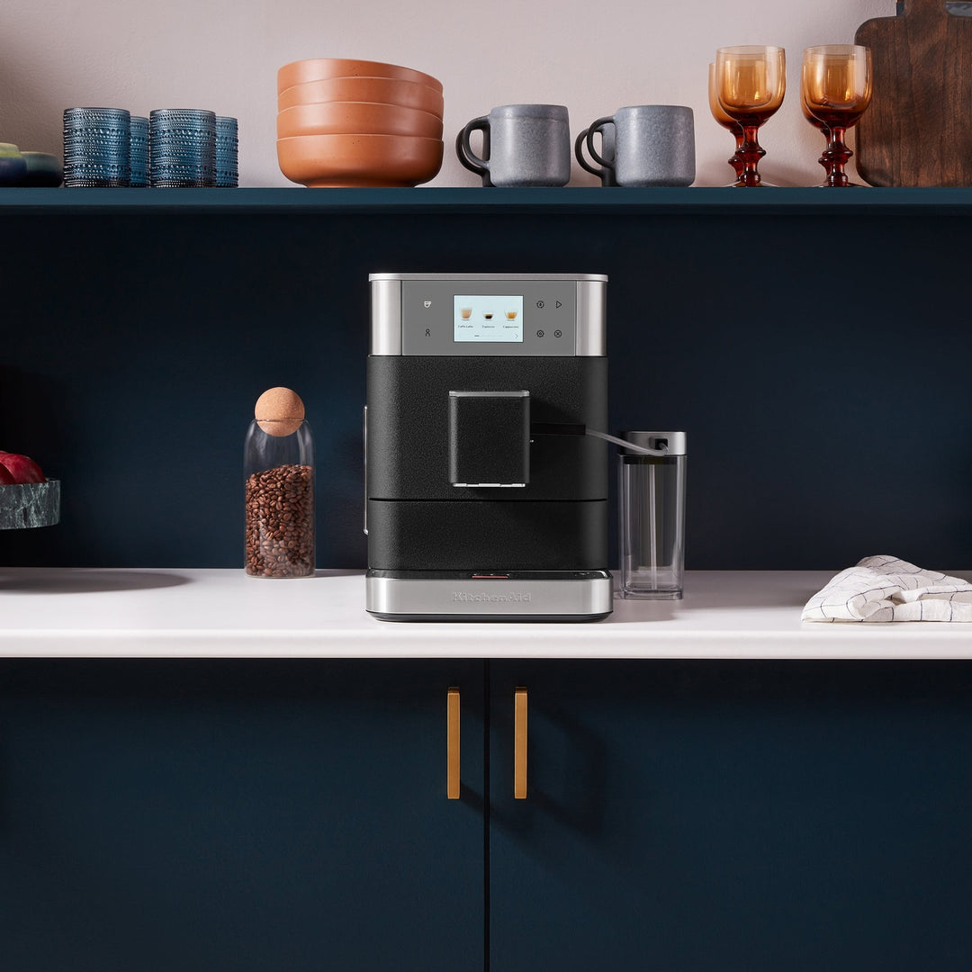 KitchenAid KF7 Fully Automatic Espresso Machine, Cast Iron Black 