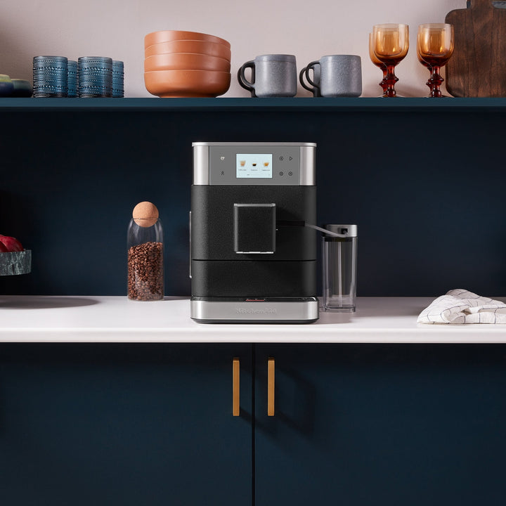 KitchenAid KF7 Fully Automatic Espresso Machine, Cast Iron Black 