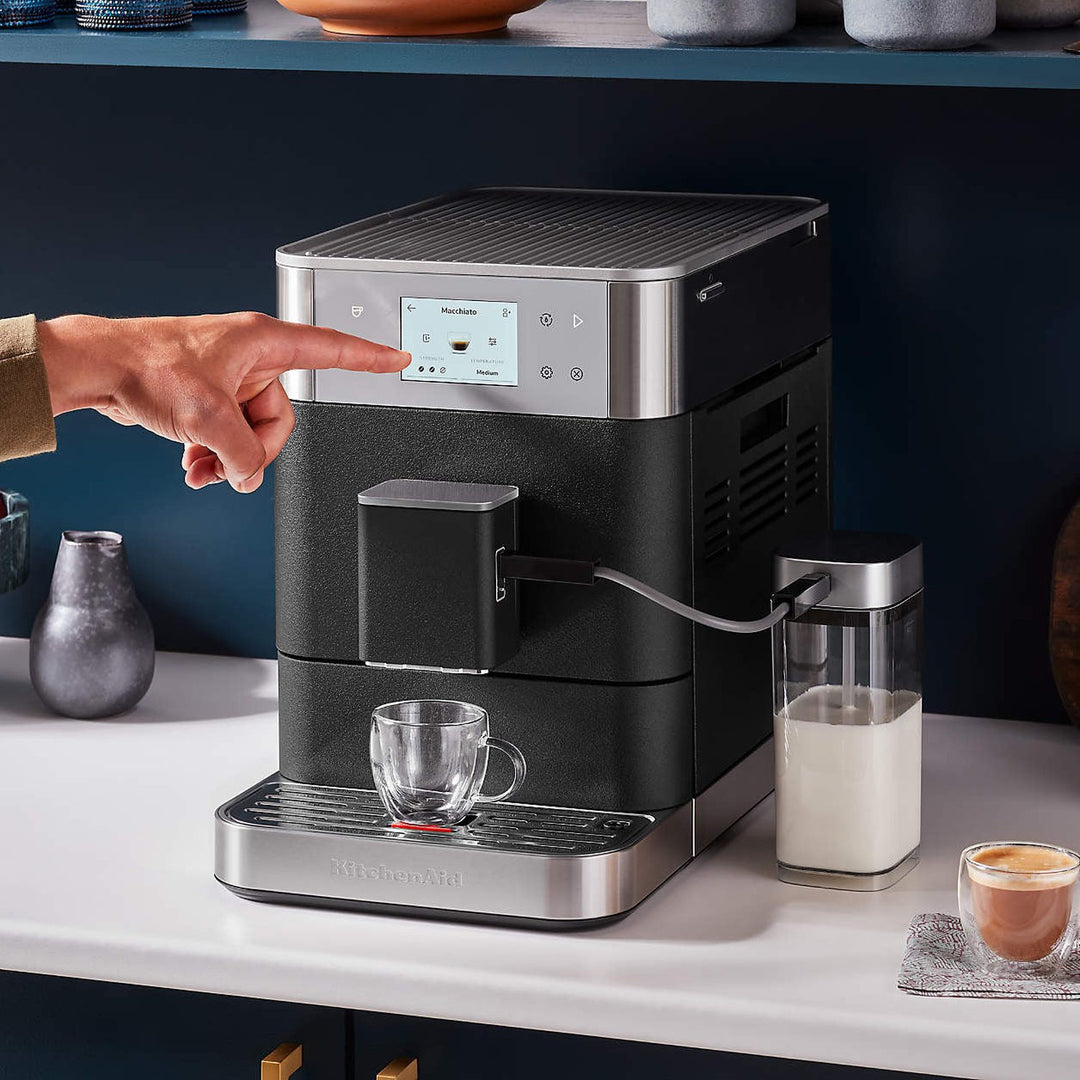 KitchenAid KF7 Fully Automatic Espresso Machine, Cast Iron Black 