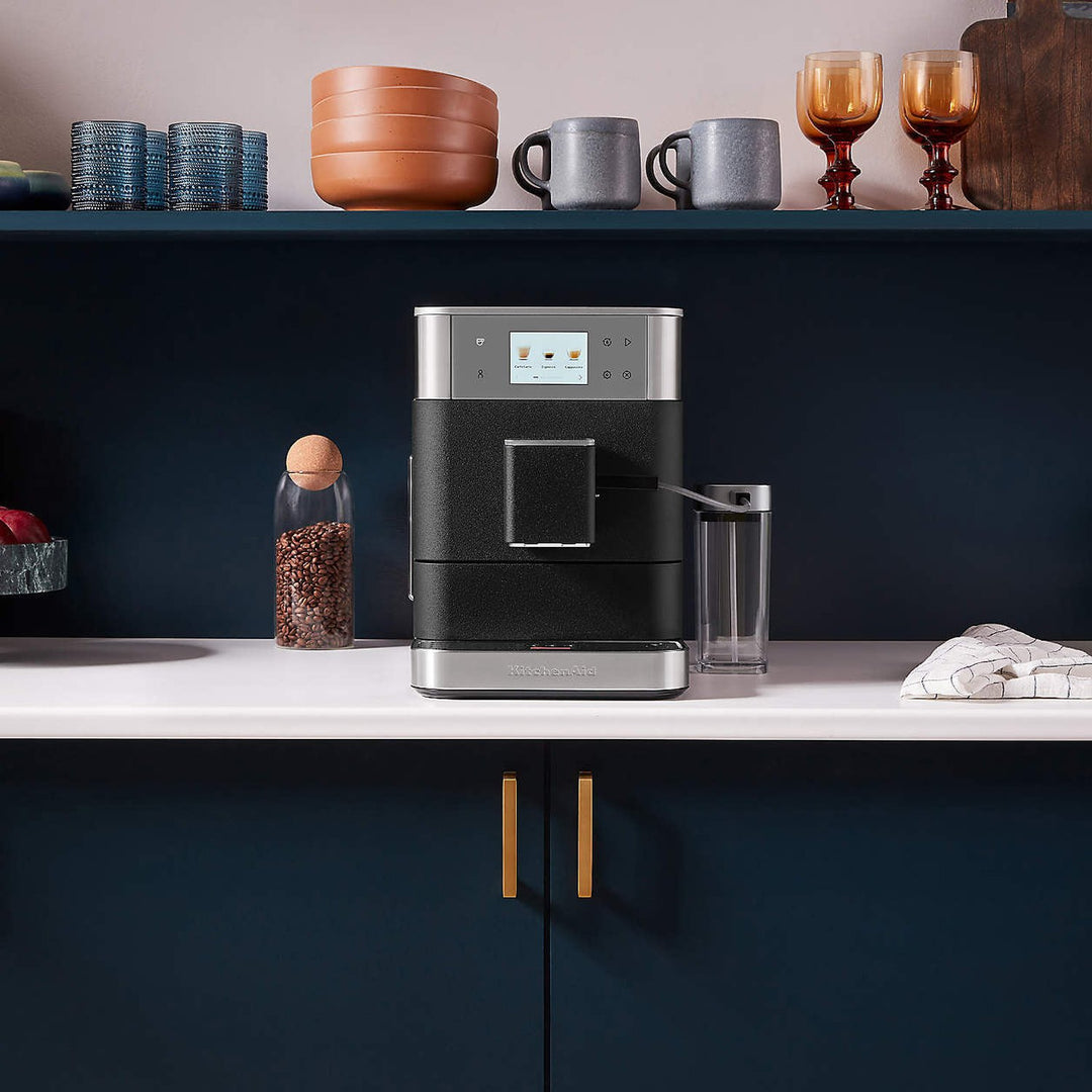 KitchenAid KF7 Fully Automatic Espresso Machine, Cast Iron Black 