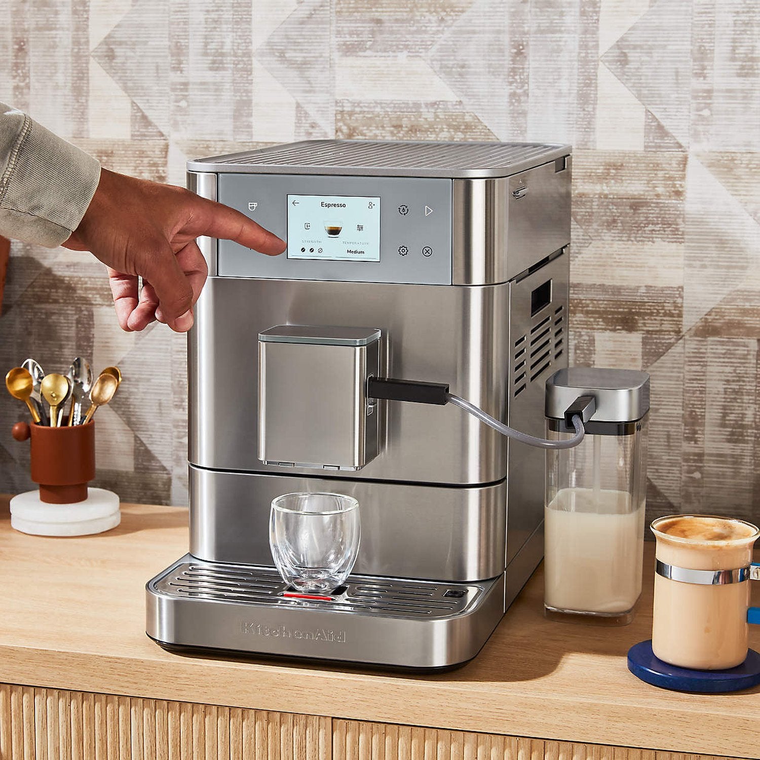 KitchenAid KF7 Fully Automatic Espresso Machine, Stainless Steel #KES8557SX