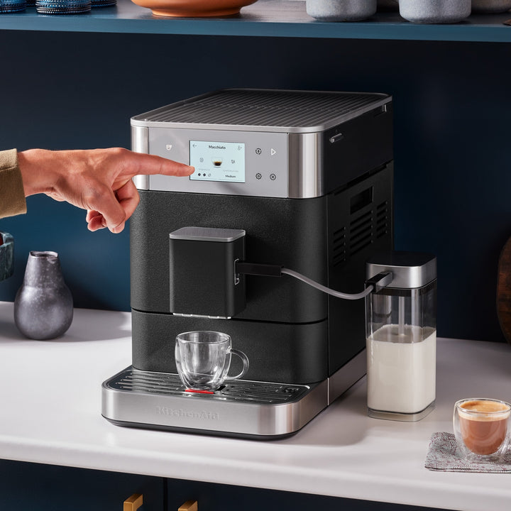 KitchenAid KF7 Fully Automatic Espresso Machine, Cast Iron Black 