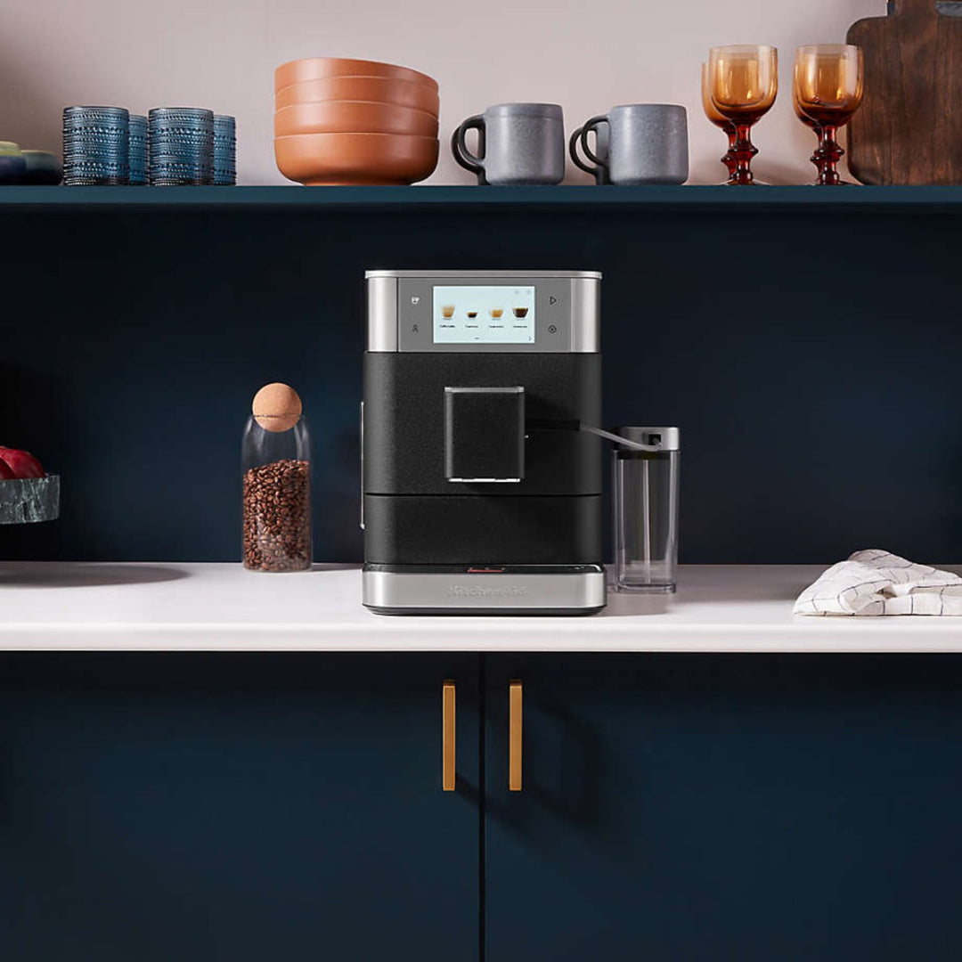 KitchenAid KF8 Fully Automatic Espresso Machine, Cast Iron Black 