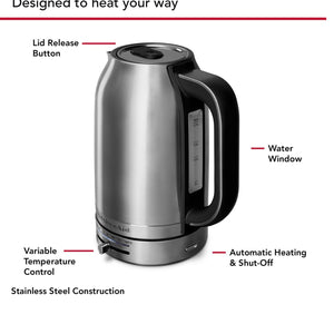 KitchenAid Kettle Brushed Stainless Steel KEK1701SX