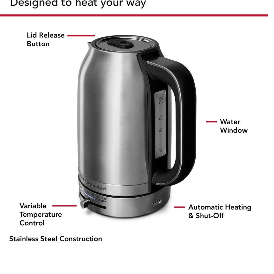 KitchenAid Kettle Brushed Stainless Steel KEK1701SX