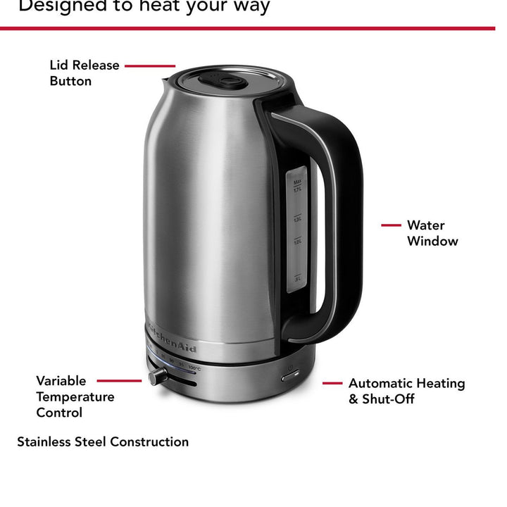 KitchenAid Kettle Brushed Stainless Steel KEK1701SX