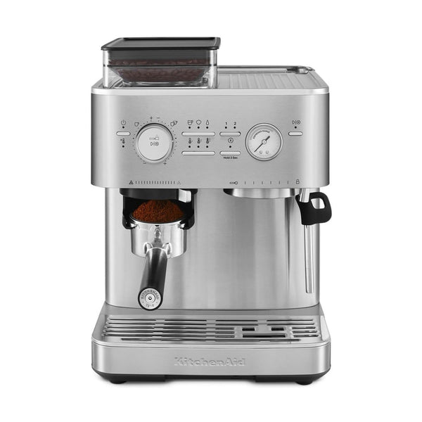 OPEN BOX | KitchenAid Semi-Automatic Espresso Machine, Brushed Stainless Steel #KES6551SX