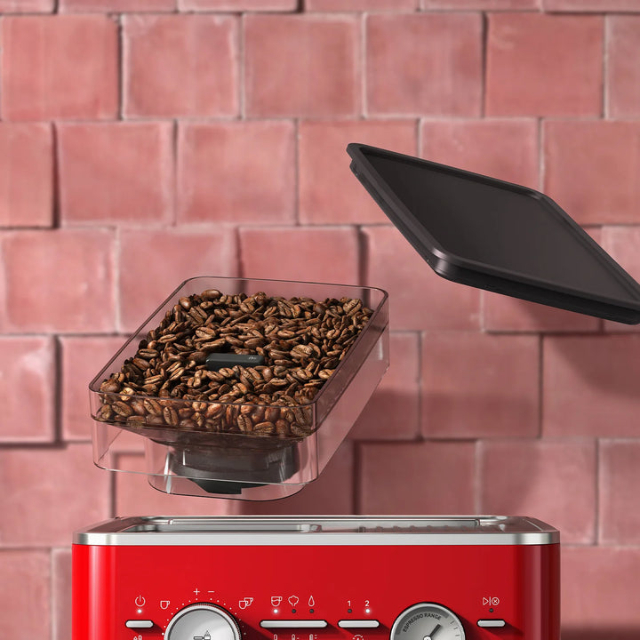 KitchenAid Semi-Automatic Espresso Machine, Candy Apple Red 