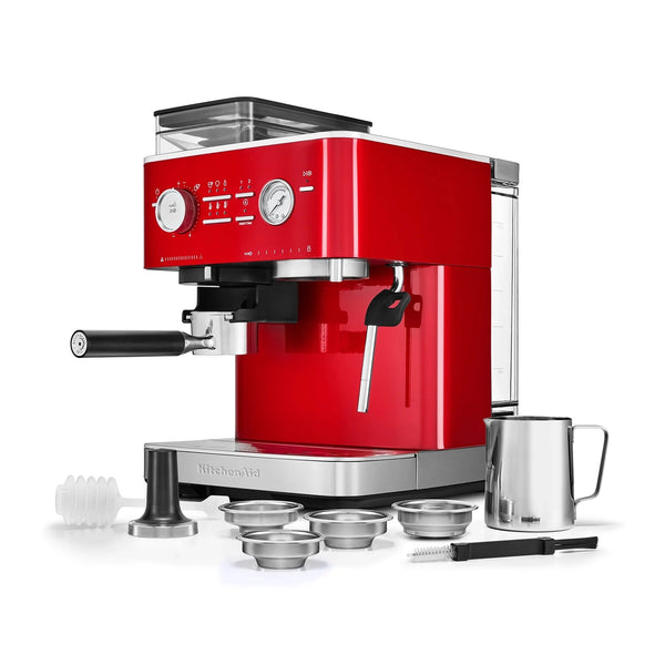 KitchenAid Semi-Automatic Espresso Machine, Candy Apple Red #KES6551CA