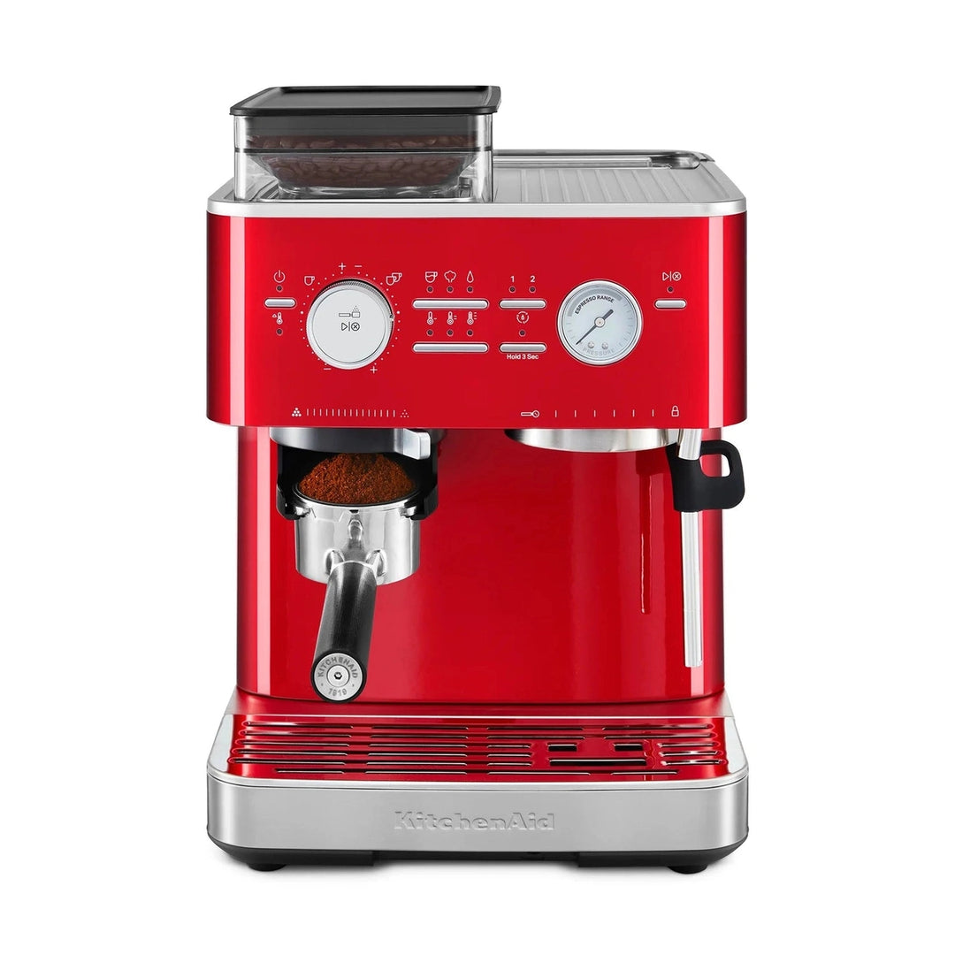 KitchenAid Semi-Automatic Espresso Machine, Candy Apple Red 